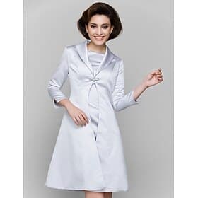 Coats / Jackets Satin Fall Wedding / Party Evening Women's Wrap With