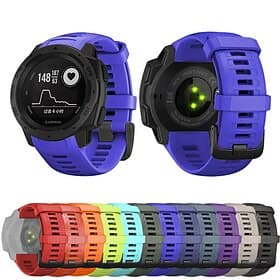 Uhrenarmband für Garmin Instinct Crossover / Tide / Esports / Solar / Tactical, Instinct 2 Tactical / Surf / Solar, Instinct Silikon Ersatz Gurt 22mm Atmungsak