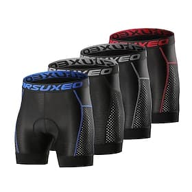 Homme Couleur Unie Sous-vêtements de cyclisme Vélo Shorts rembourrés / Chamois Bas Coupe course Cyclisme sur route Des sports Séchage Rapide Doux Élastique Éva