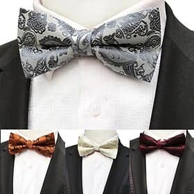 Men's Bow Tie Party Work Jacquard Formal Party Evening Wear