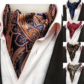 Herren Krawatten Schal Vintage Arbeit Klassicher Stil Mode Geschäft Lässig Date