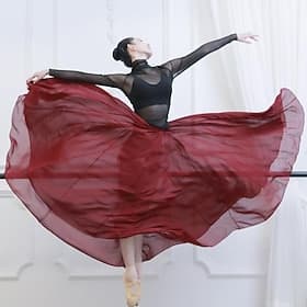 Activewear Skirts Solid Women's Training Performance High Chiffon