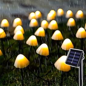 LED Solar String Light Outdoor Garden Decoration Mushroom Lights IP65 Waterproof Garland Patio Decor Outdoor Solar Lights Fairy Light
