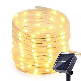 Solar Rope Lights Outdoor Waterproof  7M 12M 22m LED Lamps 50 100 Leds 200 Leds Rope Tube String Lights Fairy Holiday  Party Solar Garden Light
