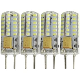 G6.35 GY6.35 Bi-Pin Base LED Bulb 12V 24V 2W Daylight 6000KJC Type Halogen Replacement Bulb Not Dimmable 20W Equivalent 4-Pack