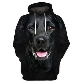 Herren Hund Grafikdrucke Kapuzensweatshirt Kapuzenshirts Pullover Sportbekleidung Lässig Große Größen Langarm Mit Kapuze Lässig Täglich Sport 1 2 3 4 5 Druck F