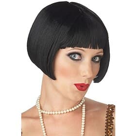 Short Straight Hair Flapper Cosplay  Bob Wig 1920s The Great Gatsby Cosplay  Short Straight Hair New Year's Eve Party Halloween Wigs