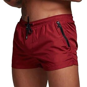 Men's Athletic Shorts Workout Shorts Running Shorts Gym Shorts Pocket Drawstring with Mesh lining Solid Color Breathable Quick Dry Short Fitness Daily Wear Gym