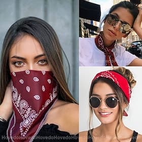 1 pc Femme Bandeaux Bandana Cheveux Écharpe Pour Plein Air Cadeau Vacances Diriger Fait main Tissu Noir Bleu Rouge Foncé