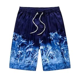 Men's Board Shorts Swim Shorts Swim Trunks Printed Drawstring with Pockets Quick Dry Lightweight Board Shorts Bathing Suit Surfing Water Sports Swimming Summer