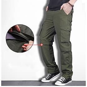 Men's Convertible Zip Off Pants Hiking Pants Trousers Tactical Cargo Pants Summer Spring Outdoor Waterproof Quick Dry Lightweight Comfortable Bottoms khaki Arm