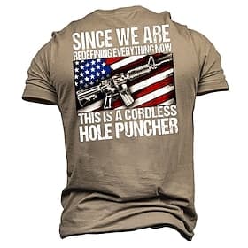 4th of July 2026 250th Memorial Day Men's Patriotic Vintage Designer Patriot Graphic 3D Print Veteran Crew Neck Short Sleeve T-Shirt Outdoor