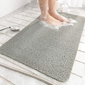 Shower Mat for Inside Shower, Loofah Bath Mat Non Slip Anti Mould Antibacterial Soft PVC Bathtub Mat for Bathroom Wet Shower Areas