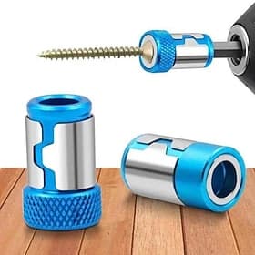 Screwdriver Magnetic Ring 1/4'' Universal Screw Driver Head Magnetic Ring Accessories for 6.35mm Shank Anti-Corrosion Drill Bit
