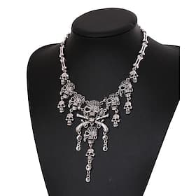 Vintage Punk  Gothic Steampunk Necklace Masquerade Skull Skull Fancy Dress Men's Women's Masquerade Party Adults' Necklace