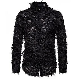 Punk  Gothic Steampunk Blouse / Shirt Prince Feathers Fancy Dress Men's Halloween Carnival Masquerade Performance Event / Party Adults' Shirt