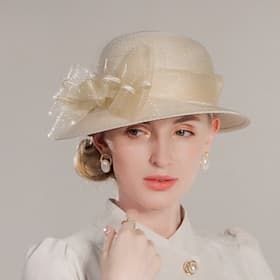 Elegant Lady Hats with Flower / Pure Color / Lace Side 1PC Casual / Tea Party / Melbourne Cup Headpiece dress to impress Hats Race Day Dress