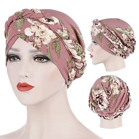 Cotton Print Muslim Turban Scarf For Women Islamic Inner Hijab Caps Arab Wrap Head Scarves Femme Musulman Turbante Mujer