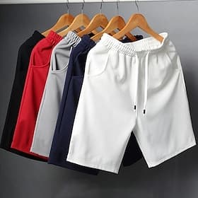 Men's Active Shorts Drawstring Pocket Elastic Drawstring Design Classic Style Fashion Streetwear Sports Outdoor Casual Daily Micro-elastic Comfort Breathable S