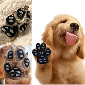 Dog Paw Protector Pads Non-Slip Paw Grips Traction Pads Provides Traction and Brace for Weak Paws to Prevent The Dog from Sliding on Smooth Floors