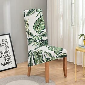 Stretch floral Dining Chair Covers XL/Oversized Removable Washable Soft Spandex High Back Dining Chair Cover Slipcover for Dining Room Kitchen Hotel Table Banq