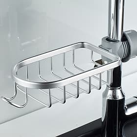 Faucet Storage Rack,Sink Organizer for Soap Sponge Brush Scrubber Sink Caddy Organizer Suitable for Most of Kitchen Faucets and Bathroom Faucets