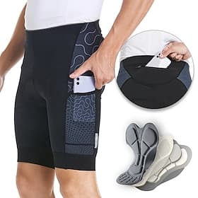 Arsuxeo Men's Cycling Shorts Cycling Padded Shorts Bike Padded Shorts / Chamois MTB Shorts Form Fit Mountain Bike MTB Road Bike Cycling Sports Soft Wicking Swe