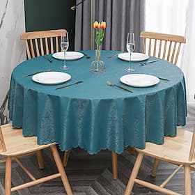 Tablecloth Round Table Cloth Wipe Clean Vinyl Spring Tablecloth Farmhouse Outdoor Picnic Cloth Table Cover For Wedding,Dining,Easter