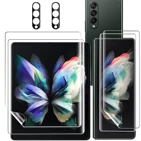 [6 Pack] Screen Protector  Camera Lens Protector Front and Back Screen Protector For Samsung Galaxy Z Fold 7 Z Fold 6 Z Fold 5 Z Fold 4 Z Fold 3 Tempered Glass