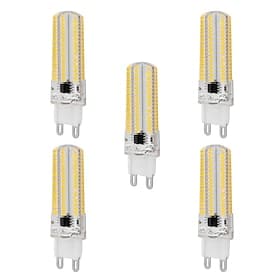 5pcs 7.5W LED Corn Light Bulb 1000lm G9 Bi Pin 104LEDs SMD 3014 Warm White Cold White for Ceiling Light (100W Halogen Equivalent) 220-240V
