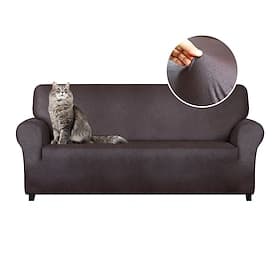 Stretch Leather Sofa Cover Sofa Slipcover Seat Cover for 3 Seater,Spandex Non Slip Soft Couch Sofa Cover Spandex Fabric, Washable Furniture Protector Elastic B