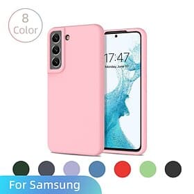 Phone Case For Samsung Galaxy S26 Ultra Plus S25 S24 S23 S22 S21 FE S21 Ultra Plus S20 A32 Back Cover Silicone Case anti-drop Shockproof Solid Colored Silicone