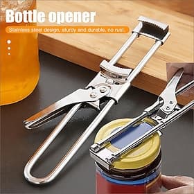 Master Opener /Adjustable Jar  Bottle Opener/ Adjustable Multifunctional Stainless Steel Can Opener Jar Lid Gripper /Manual Jar Bottle Opener/ Kitchen Accessor