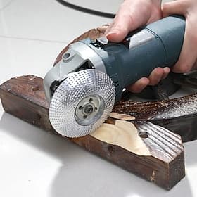 Wood Angle Grinding Wheel Sanding Carving Rotary Tool Abrasive Disc for Angle Grinder Tungsten Carbide Coating Bore Shaping