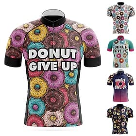 Men's Cycling Jersey Graphic Funny Short Sleeve Bike Jersey Top with 3 Rear Pockets Mountain Bike MTB Road Bike Cycling Quick Dry Reflective Strips Back Pocket