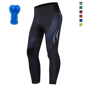 Men's Graphic Cycling Tights Bike Bottoms Mountain Bike MTB Road Bike Cycling Sports 3D Pad Cycling Quick Dry Moisture Wicking Black Yellow Spandex Clothing Ap