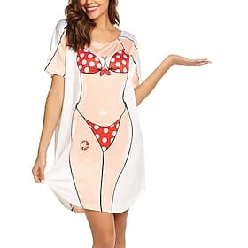 Bikini Strand-Tuniken 3D T-Shirt Ärmel Grafik für Damen Erwachsene 3D-Druck  für St. Patrick's Day Party