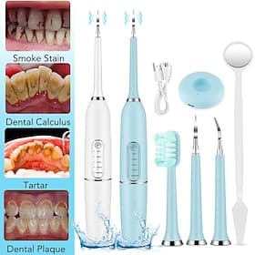 Electric Sonic Dental Irrigator Scaler Teeth Whitening Portable Ultrasonic Tartar Calculus Remover Teeth Cleaning Tool Valentine's Day Gift