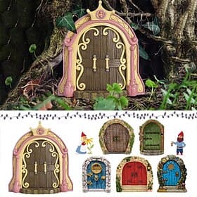Fairy Door for Trees, Fairy Door for GardenDecoration Door ,Miniature Tree Door, Miniature Door for Tree Decoration, Miniature Doors for Trees Outdoor