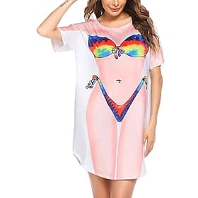 Bikini Cover-Ups 3D T-shirt Sleeve Graphic for Women's Adults' 3D Print  for Saint Patrick's Day Party
