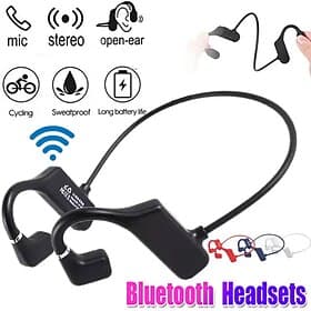 iMosi Q1 Bone Conduction Headphone Ear Hook Bone Conduction Headphones Bluetooth 5.2 Sports Waterproof Ergonomic Design Valentine's Day Gift