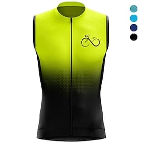 Homme Gilet de cyclisme Maillot de cyclisme Dégradé Drôle Sans manches Cyclisme Gilet / Veste Maillot Top avec 3 poches arrière VTT Vélo tout terrain Cyclisme