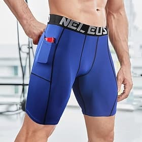 Men's Running Shorts Compression Shorts Gym Shorts Yoga Shorts with Phone Pocket Base Layer Athletic Summer Spandex Quick Dry Tummy Control Soft Moisture Wicki