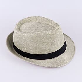 Retro Vintage Roaring 20s 1920s Panama Hat The Great Gatsby Wedding Guest Fancy Dress Men's Women's Masquerade Party / Evening Wedding Reception Bachelorette P