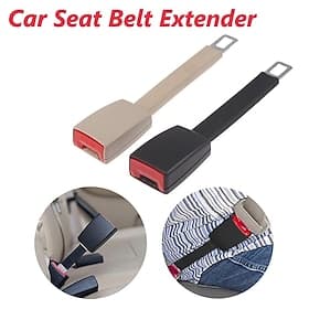 2Pcs Car Auto Seat Belt Extender Extention Buckle Safety Clip 25CM5CM Universal  Safety Seatbelt Auto Interior Modeling Safety Clip For 21mm Locking Tab Car Ac