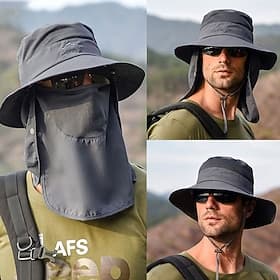 Men's Bucket Hat Sun Hat Fishing Hat Boonie hat Hiking Hat Black Pink Chinlon Streetwear Stylish Casual Outdoor Daily Going out Letter Embroidery UV Sun Protec