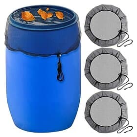 Adjustable Mesh Cover For Rain Barrel, Anti Falling Leaves Filter Screen, Gardening Supplies