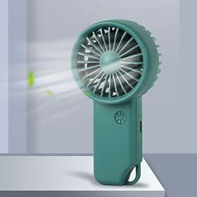 Quiet Mini Handheld Fan – USB Rechargeable 3-Speed Small Pocket Fan for Home, Office, and Outdoor Use
