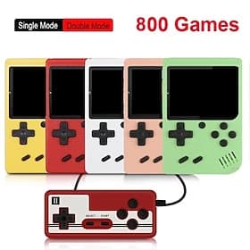 Mini Retro Handheld Games 800 In 1 Games MINI Portable Retro Video Console Handheld Game Players Boy 8 Bit 3.0 Inch Color LCD Screen GameBoy Tiny Tendo Game Ch
