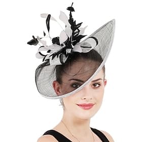 Elegant Headpiece Fascinators Hat Fascinator Gentlewoman Fancy Dress Women's Derby Wedding Party Ascot Adults' Hat Spring  Summer